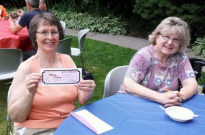 Donna Larsen won the $50 Lovely's Fifty-Fifty gift certificate door prize.