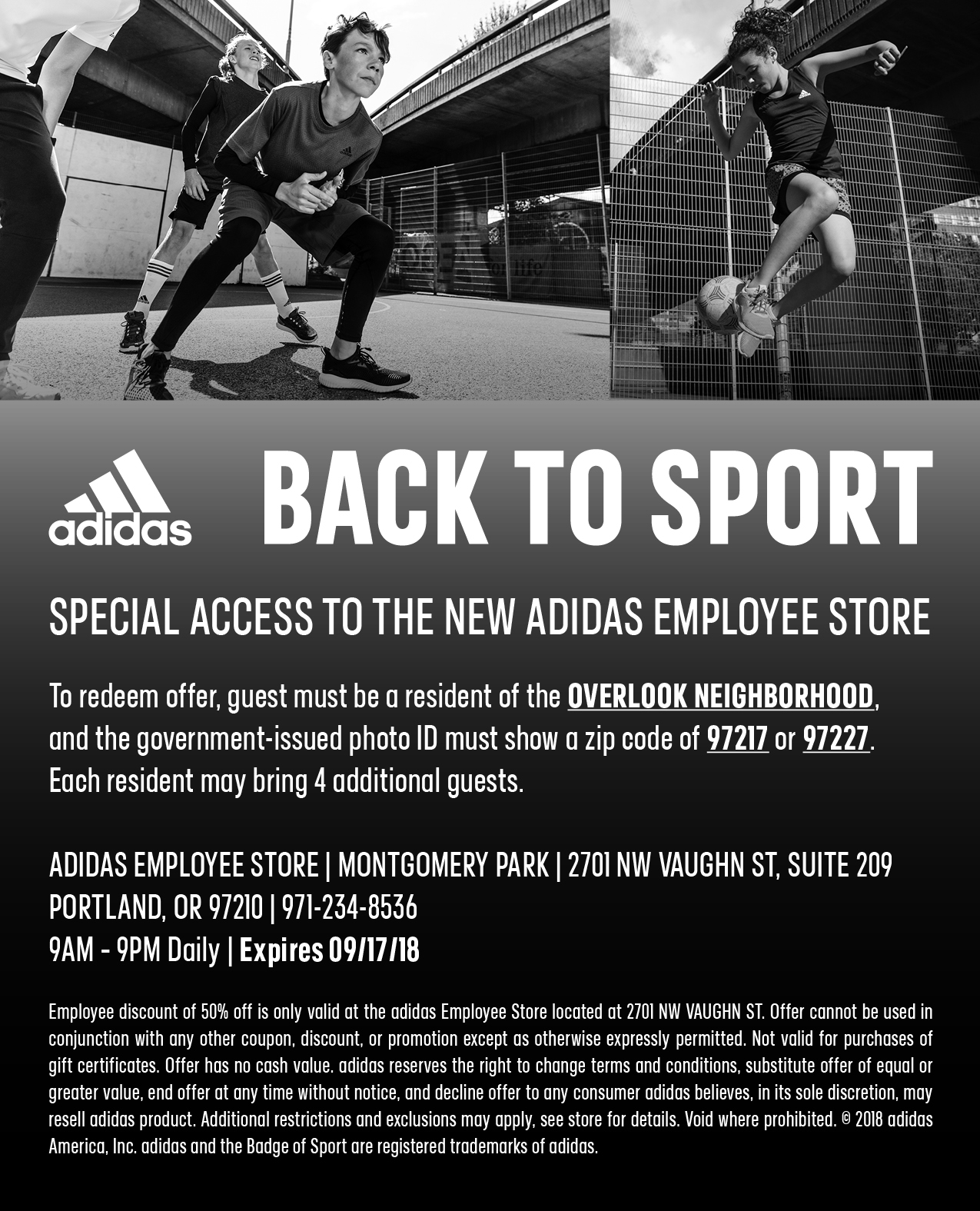 adidas employee store pass july 2019